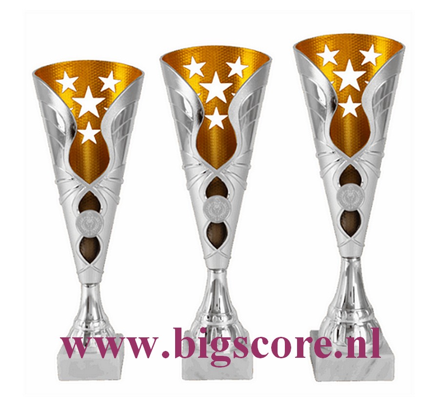 AK6008 Kunststofbeker Goud-Zilver